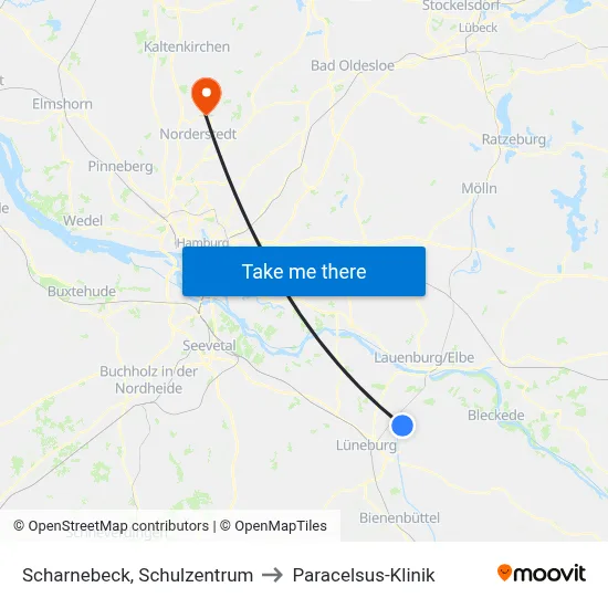 Scharnebeck, Schulzentrum to Paracelsus-Klinik map