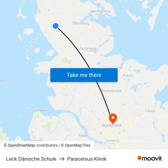 Leck Dänische Schule to Paracelsus-Klinik map