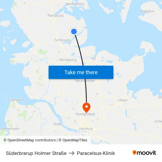 Süderbrarup Holmer Straße to Paracelsus-Klinik map