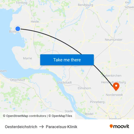 Oesterdeichstrich to Paracelsus-Klinik map