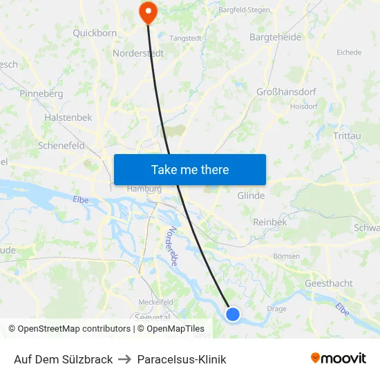 Auf Dem Sülzbrack to Paracelsus-Klinik map
