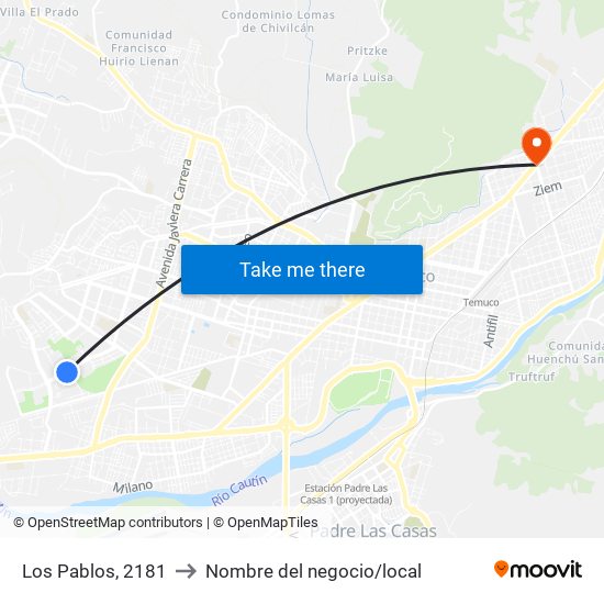 Los Pablos, 2181 to Nombre del negocio/local map