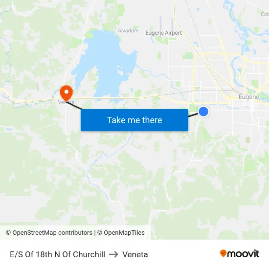E/S Of 18th N Of Churchill to Veneta map