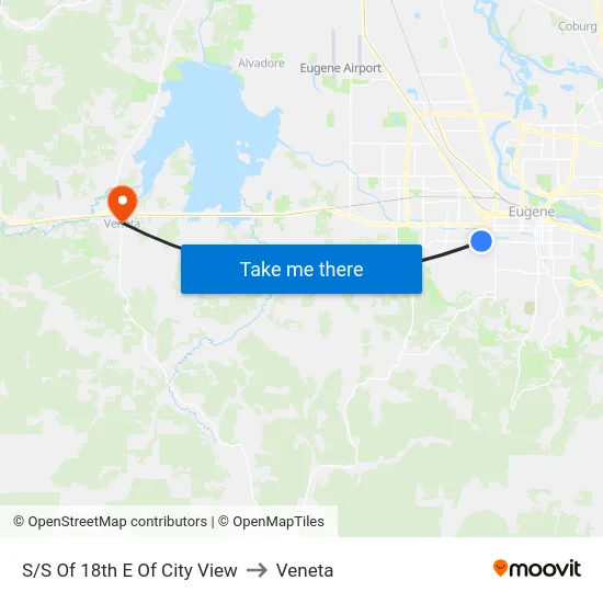 S/S Of 18th E Of City View to Veneta map