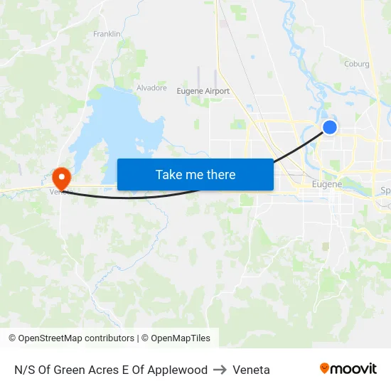 N/S Of Green Acres E Of Applewood to Veneta map
