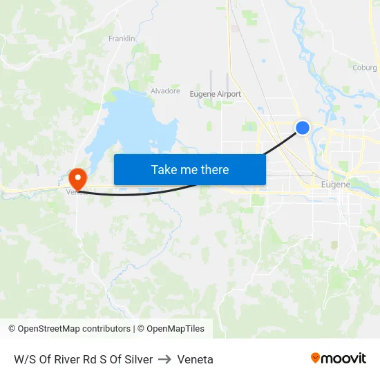 W/S Of River Rd S Of Silver to Veneta map