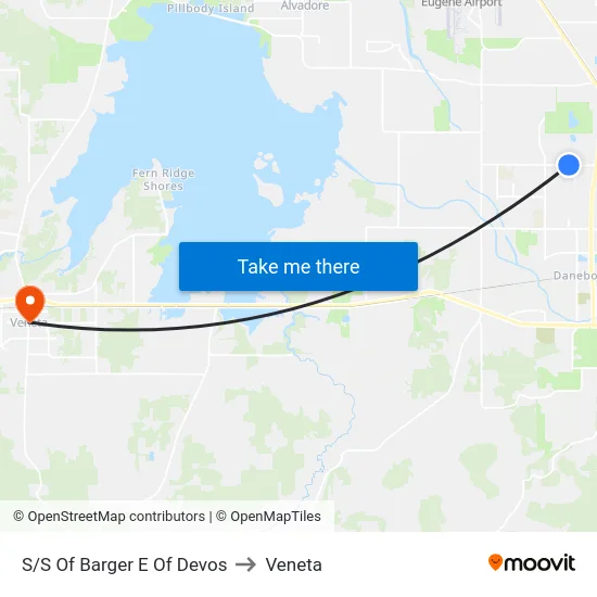 S/S Of Barger E Of Devos to Veneta map