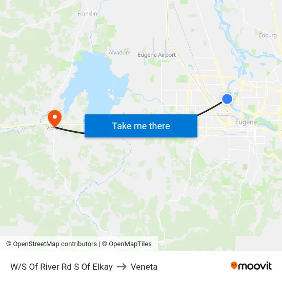 W/S Of River Rd S Of Elkay to Veneta map