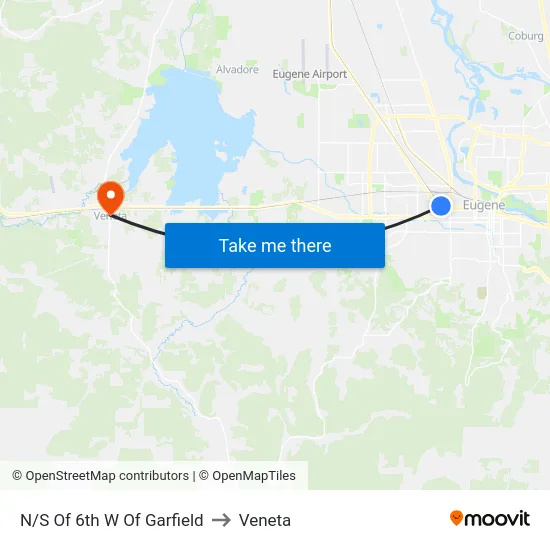 N/S Of 6th W Of Garfield to Veneta map