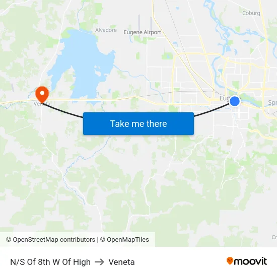 N/S Of 8th W Of High to Veneta map