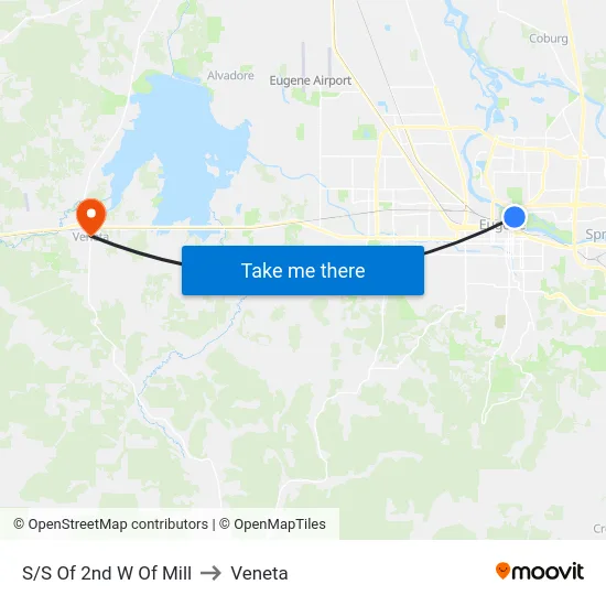 S/S Of 2nd W Of Mill to Veneta map