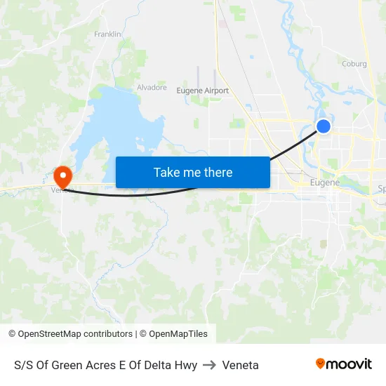 S/S Of Green Acres E Of Delta Hwy to Veneta map