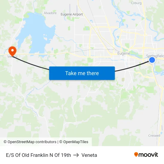 E/S Of Old Franklin N Of 19th to Veneta map