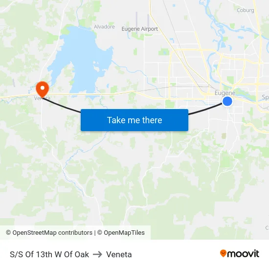 S/S Of 13th W Of Oak to Veneta map