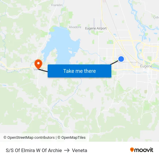 S/S Of Elmira W Of Archie to Veneta map