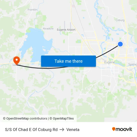 S/S Of Chad E Of Coburg Rd to Veneta map