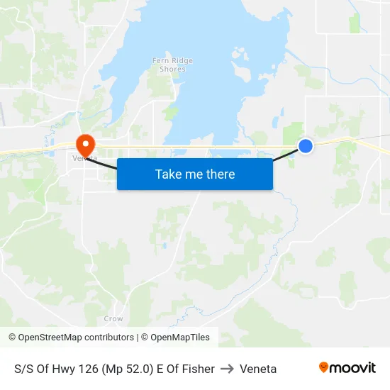 S/S Of Hwy 126 (Mp 52.0) E Of Fisher to Veneta map
