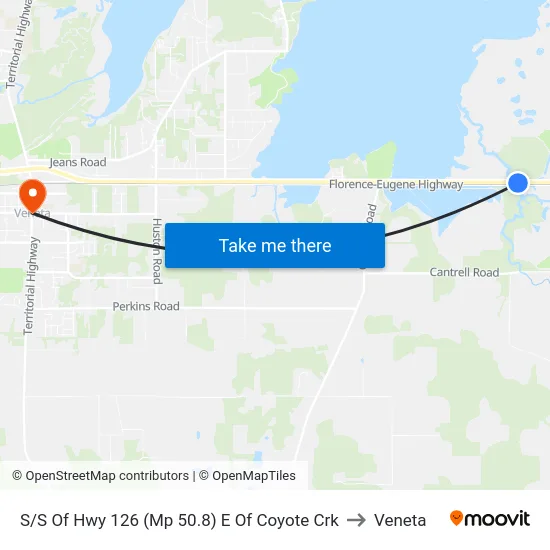 S/S Of Hwy 126 (Mp 50.8) E Of Coyote Crk to Veneta map