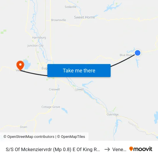 S/S Of Mckenziervrdr (Mp 0.8) E Of King Rd Br to Veneta map