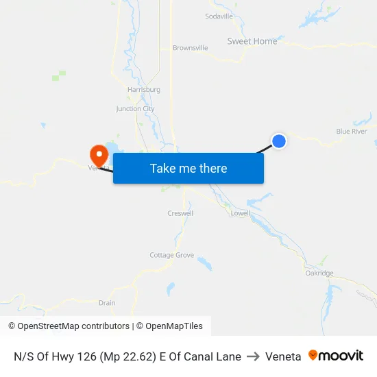 N/S Of Hwy 126 (Mp 22.62) E Of Canal Lane to Veneta map