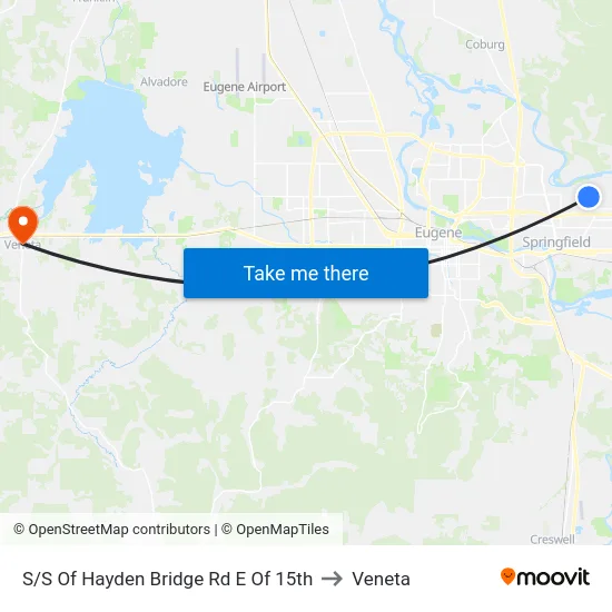 S/S Of Hayden Bridge Rd E Of 15th to Veneta map