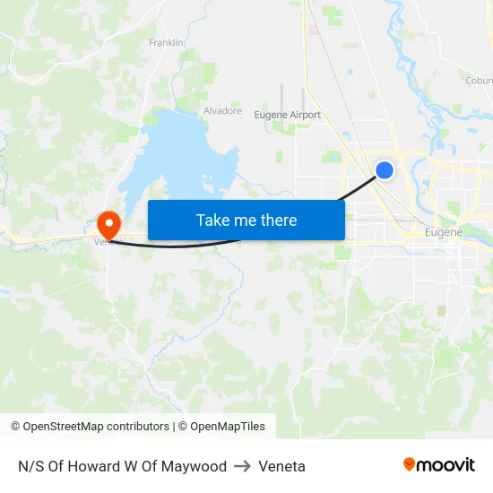 N/S Of Howard W Of Maywood to Veneta map