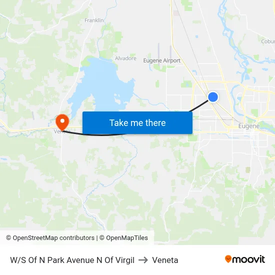 W/S Of N Park Avenue N Of Virgil to Veneta map