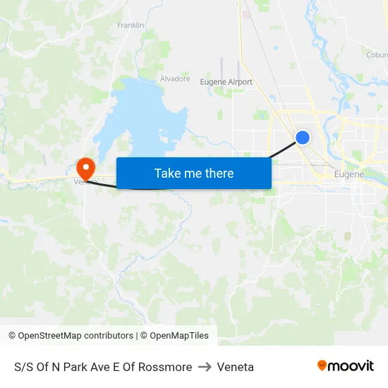 S/S Of N Park Ave E Of Rossmore to Veneta map