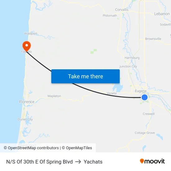 N/S Of 30th E Of Spring Blvd to Yachats map