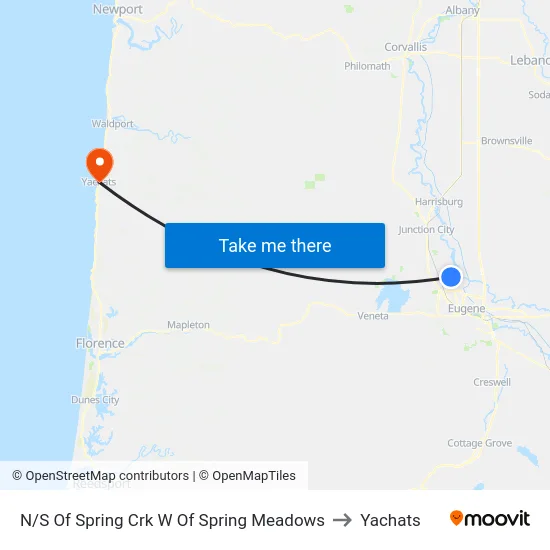N/S Of Spring Crk W Of Spring Meadows to Yachats map