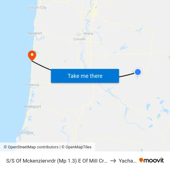 S/S Of Mckenziervrdr (Mp 1.3) E Of Mill Crk Br to Yachats map