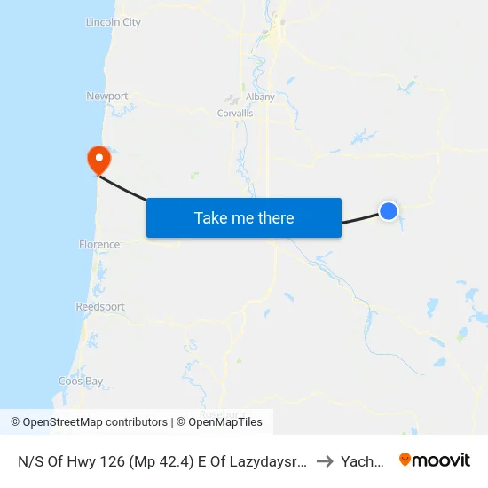 N/S Of Hwy 126 (Mp 42.4) E Of Lazydaysrv Pk to Yachats map