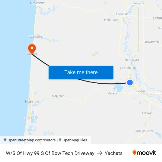 W/S Of Hwy 99 S Of Bow Tech Driveway to Yachats map