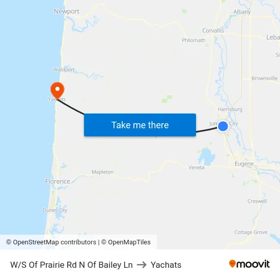 W/S Of Prairie Rd N Of Bailey Ln to Yachats map