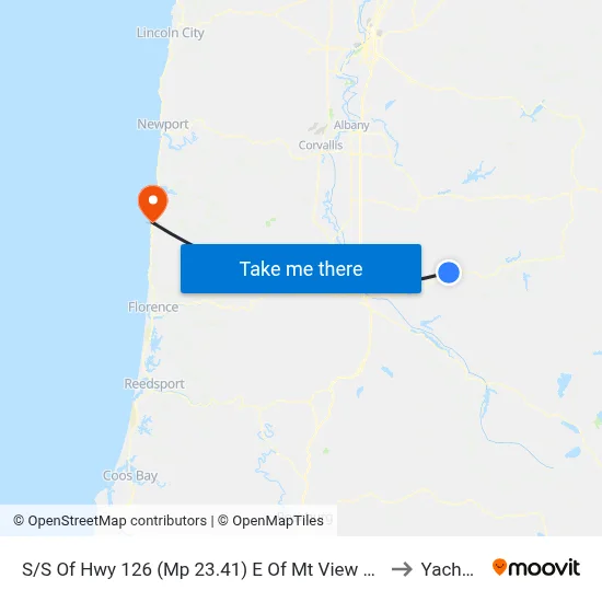 S/S Of Hwy 126 (Mp 23.41) E Of Mt View Lane to Yachats map