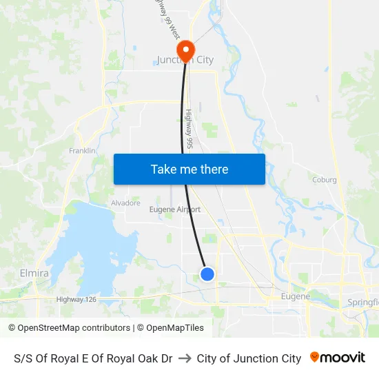 S/S Of Royal E Of Royal Oak Dr to City of Junction City map
