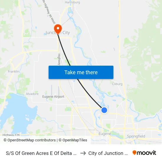 S/S Of Green Acres E Of Delta Hwy to City of Junction City map