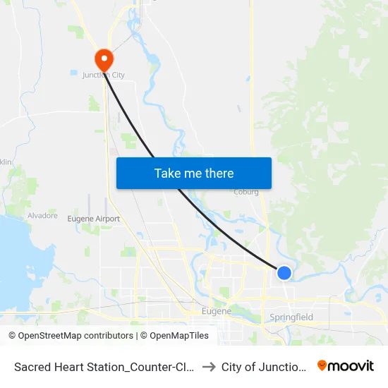 Sacred Heart Station_Counter-Clockwise to City of Junction City map