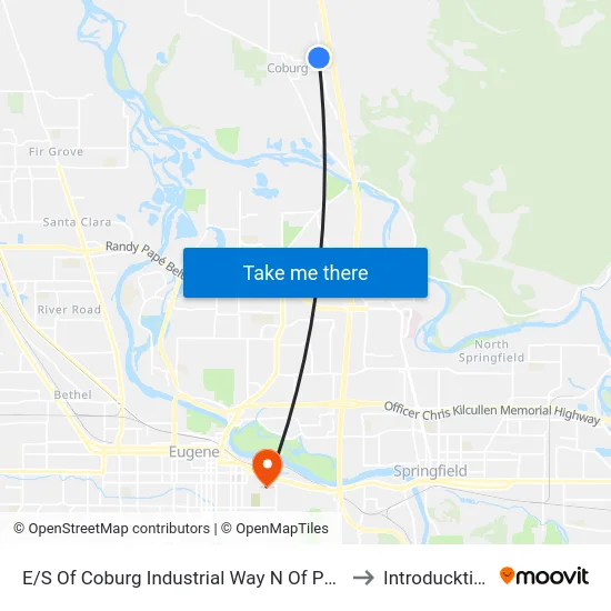 E/S Of Coburg Industrial Way N Of Pearl to Introducktion map