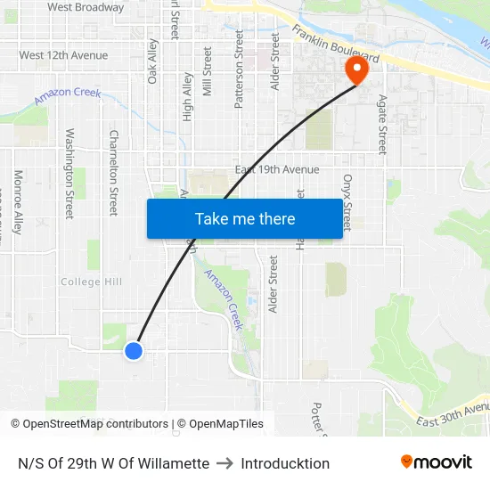 N/S Of 29th W Of Willamette to Introducktion map