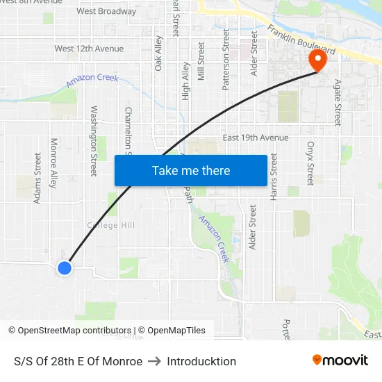 S/S Of 28th E Of Monroe to Introducktion map