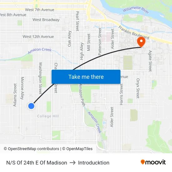 N/S Of 24th E Of Madison to Introducktion map