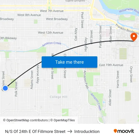 N/S Of 24th E Of Fillmore Street to Introducktion map