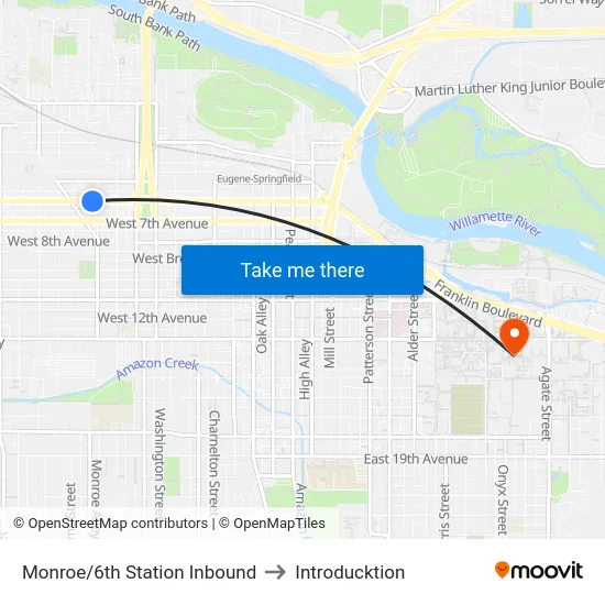 Monroe/6th Station Inbound to Introducktion map