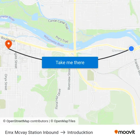 Emx Mcvay Station Inbound to Introducktion map