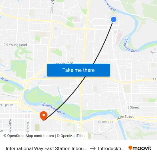 International Way East Station Inbound to Introducktion map