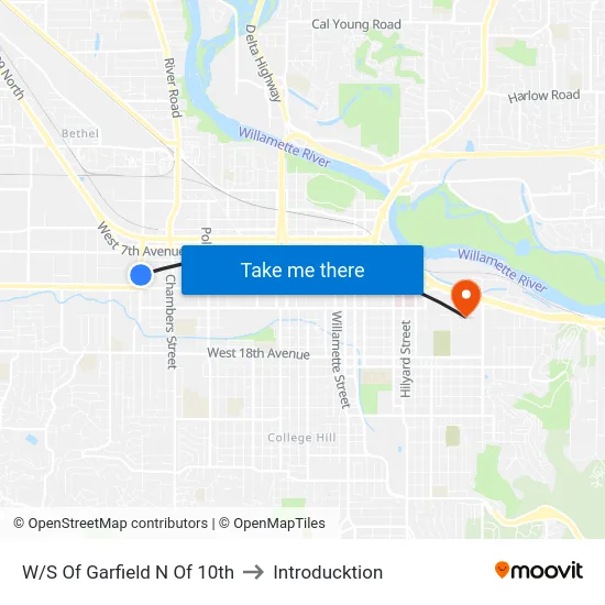 W/S Of Garfield N Of 10th to Introducktion map