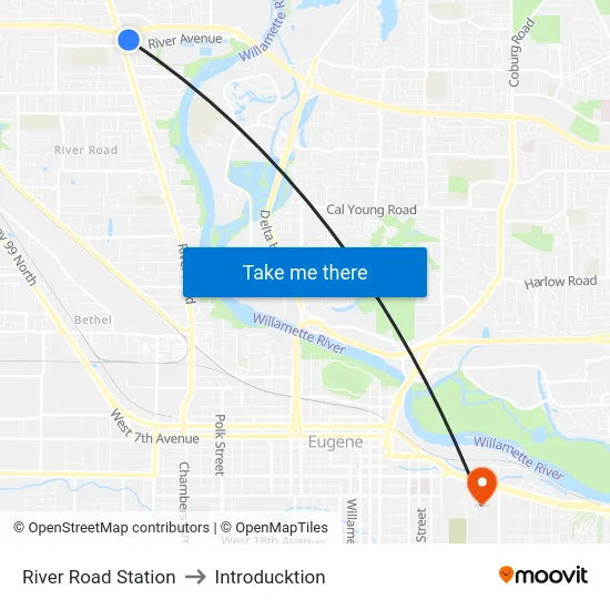 River Road Station to Introducktion map