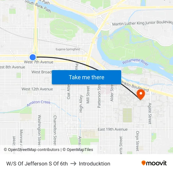 W/S Of Jefferson S Of 6th to Introducktion map