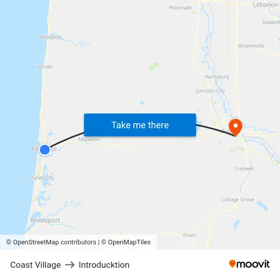 Coast Village to Introducktion map